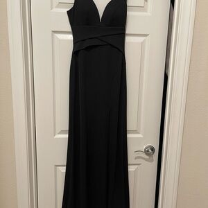 Emerald Sundae Black Sleeveless Prom Dress